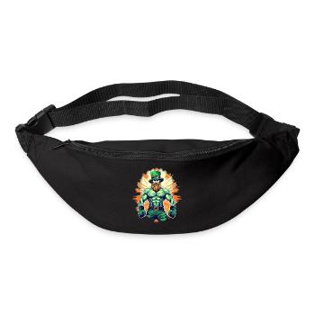 St. Patrick's Day Kleeblatt Bodybuilding - Gürteltasche - Schwarz - Vorne