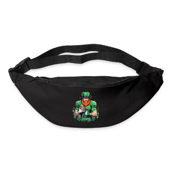 St. Patrick's Day Kleeblatt American Football - Gürteltasche - Schwarz - Vorne
