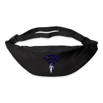 Astronaut wifi area - Bum bag - black - Front