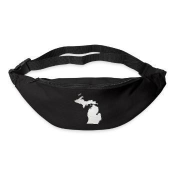 Michigan (United States) | real volleyball | Map - Bum bag - black - Front