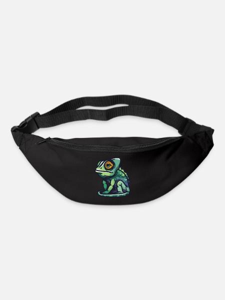 Chamäleon - Gürteltasche - Schwarz