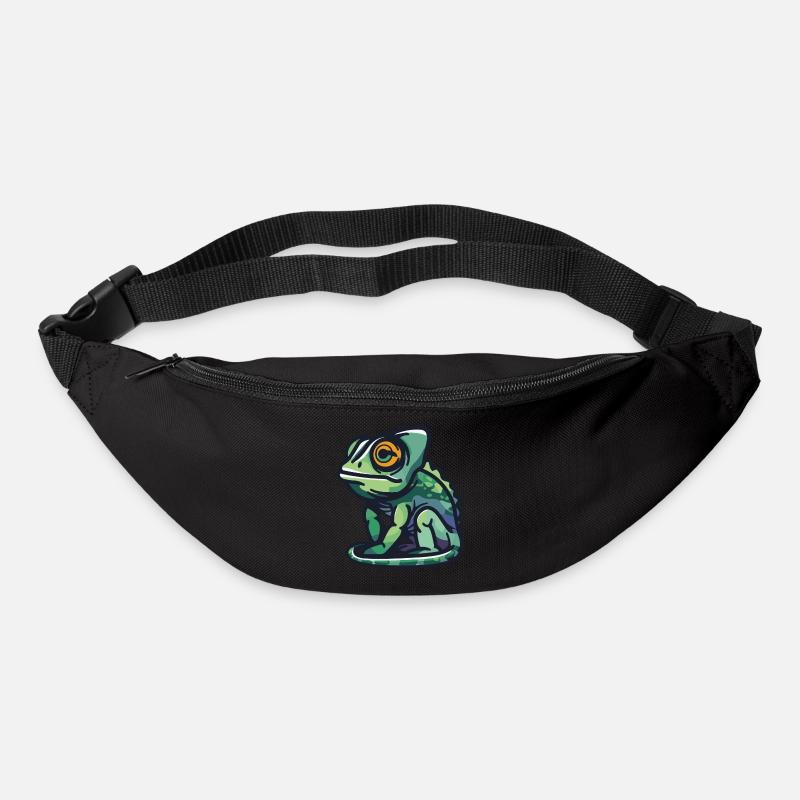 Chamäleon - Gürteltasche - Schwarz