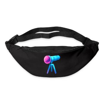 Flaches und farbenfrohes Teleskop-Design - Gürteltasche - Schwarz - Vorne