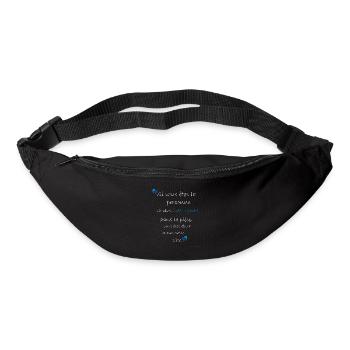 Cherchez la Pièce Qui Vous Élève - Sac banane - noir - Devant