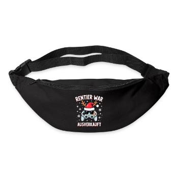 Rentier war ausverkauft gamer - Gürteltasche - Schwarz - Vorne