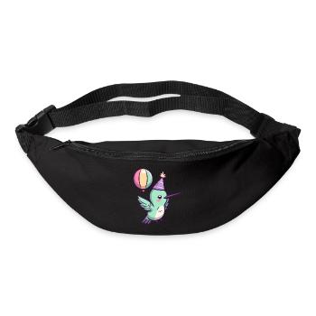 Hummingbird Bird Birthday Comic Cute - Bum bag - black - Front