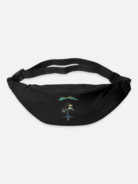 Kitesurfer Palme - Gürteltasche - Schwarz