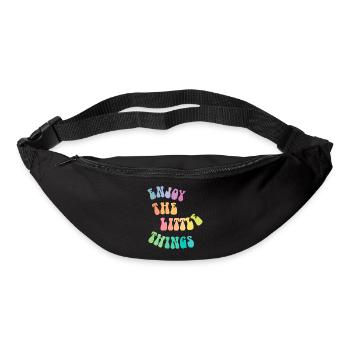 Enjoy the little things - Gift idea - Gift - Bum bag - black - Front
