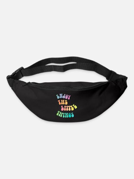 Enjoy little things - Geschenkidee - Geschenk - Gürteltasche - Schwarz