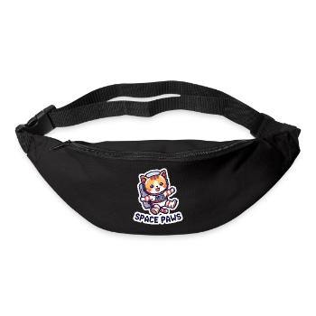 Space Paws – Pixel Cat in Space - Gürteltasche - Schwarz - Vorne