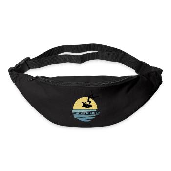 Wingfoil Sonnenuntergang - Gürteltasche - Schwarz - Vorne