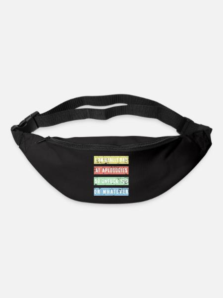 Je suis vraiment mauvais pour m’excuser Chemise - Sac banane - noir