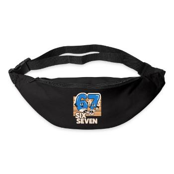 67 Six Seven meme Sauna Spa - Italian Lust - Sac banane - noir - Devant