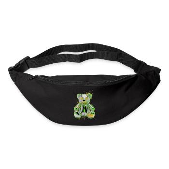 Rébellion des ours en peluche graffitis Art urbain - Sac banane - noir - Devant