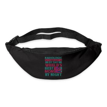 Radiologic Technologist By Day Worlds Best Mom - Bum bag - black - Front