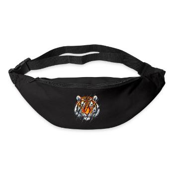 Wild Tiger Head Design - Majestic Big Cat - Bum bag - black - Front