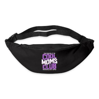 Cadeau des mamans pour la fête des mères - Club des mamans cool - Sac banane - noir - Devant