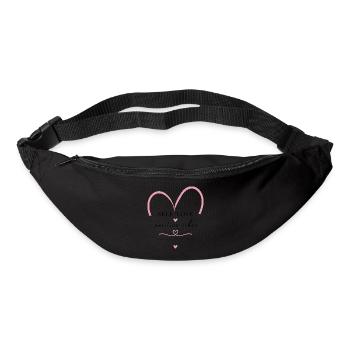 Self Love Heart | Positive Vibes Design - Bum bag - black - Front