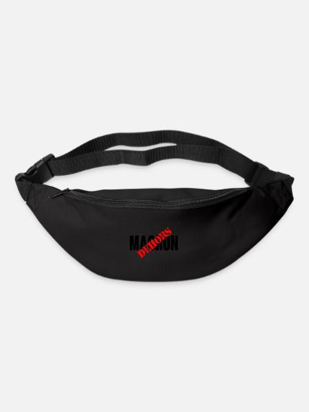 Macron dehors - Sac banane - noir