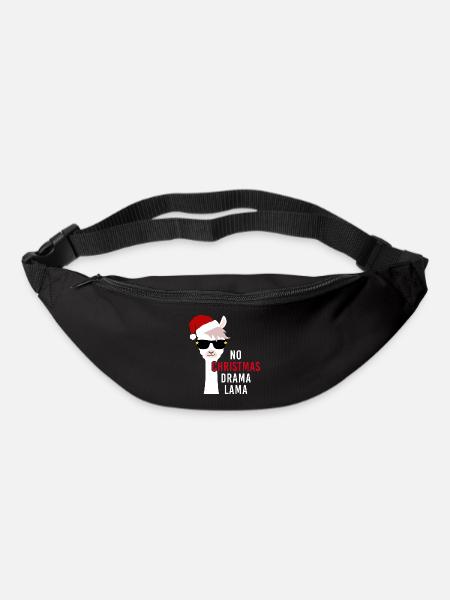 no christmas drama lama christmas gift - Bum bag - black