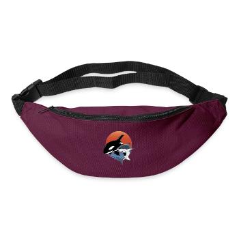 Orca - Gürteltasche - Burgunderrot - Vorne