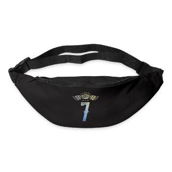 7 Couronne numérique - Sac banane - noir - Devant