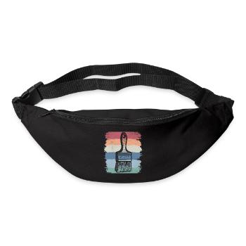 Paint Brush Retro Vintage Style Artist Art - Bum bag - black - Front