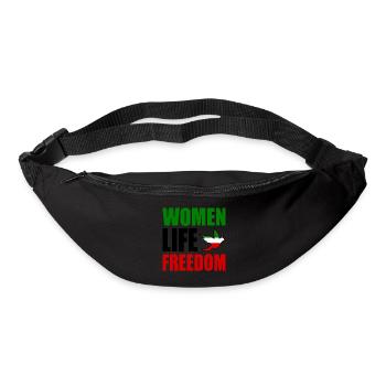Women life freedom - Gürteltasche - Schwarz - Vorne