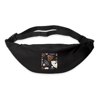 Fröhliche Illustration Labrador - Gürteltasche - Schwarz - Vorne