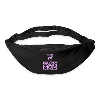 Galgo Espanol Dog Greyhound Mama Pink - Bum bag - black - Front