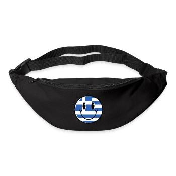 Griechenland Flagge Hellas Athen Griechische Fahne - Gürteltasche - Schwarz - Vorne