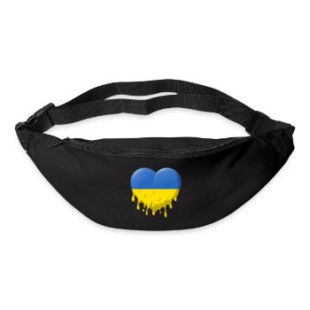 Ukraine Flag Vintage Ukrainian Flag Distressed Look - Bum bag - black - Front
