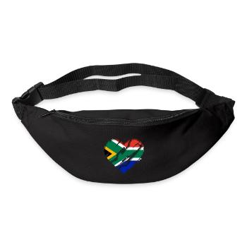 Drapeau de l’Afrique du Sud Drapeau sud-africain - Sac banane - noir - Devant