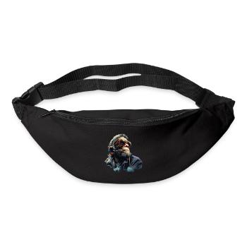 Gamer Chimp mit Headset - Gürteltasche - Schwarz - Vorne
