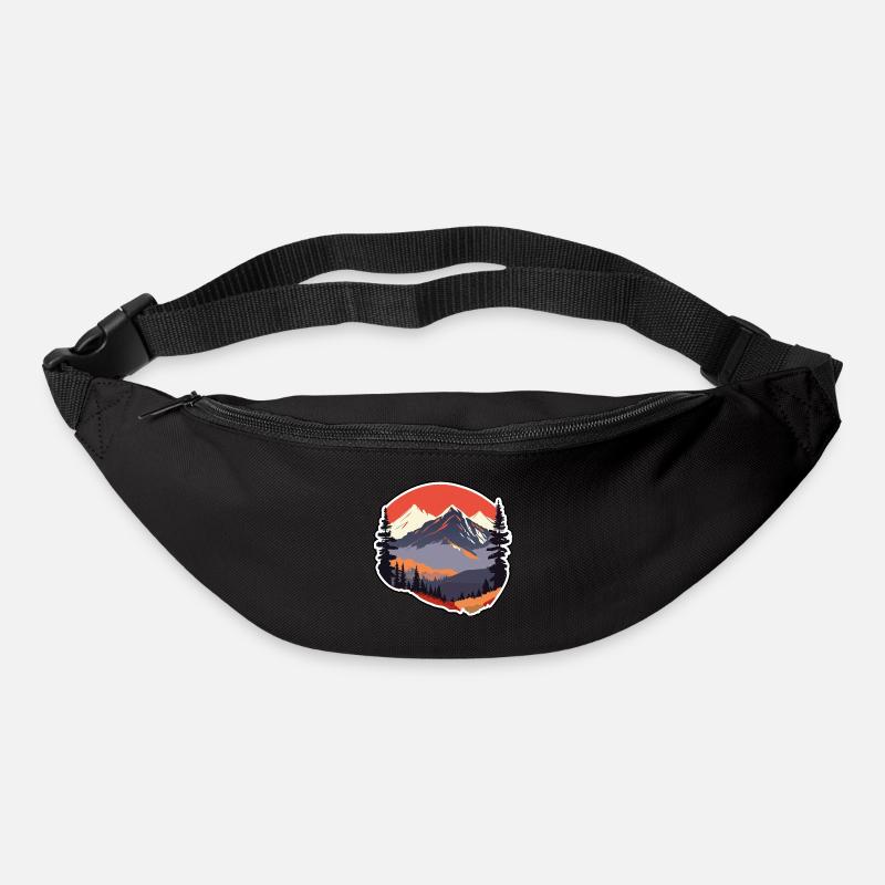Mountains - Gürteltasche - Schwarz