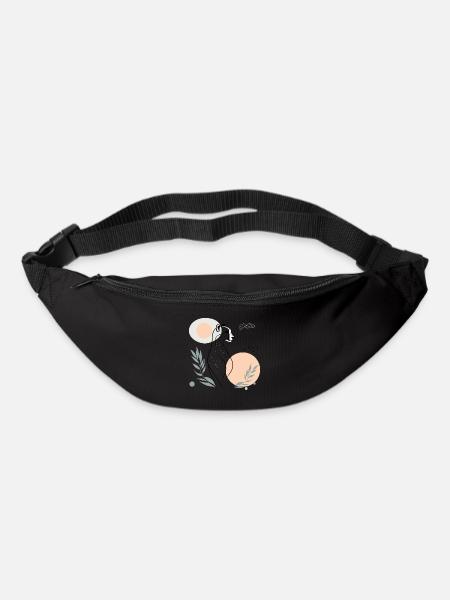 Eleganter Gepard - Gürteltasche - Schwarz