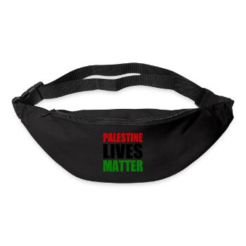 palestine lives matter - Sac banane - noir - Devant