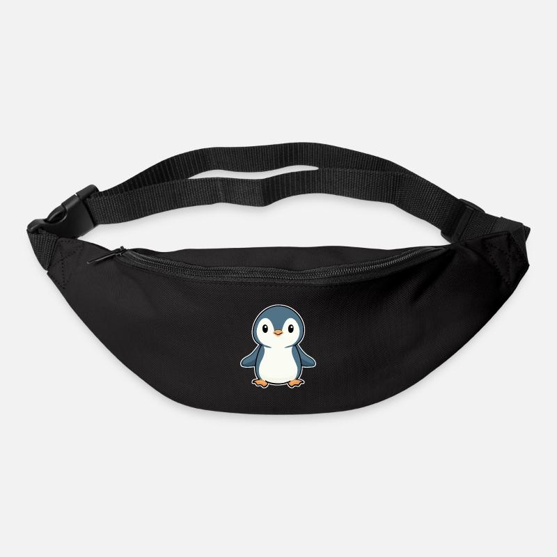 PINGUIN VOGEL ANTARKTIS SÜDPOL BABY EIS WATSCHELN - Gürteltasche - Schwarz