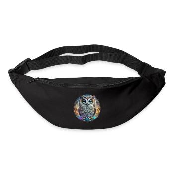 Hibou - Sac banane - noir - Devant