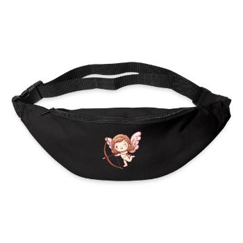 Angel Bow and Arrow Cupid Valentine's Day - Bum bag - black - Front