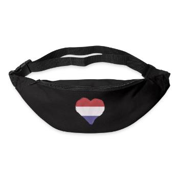 Drapeau des Pays-Bas Hollande Drapeau néerlandais - Sac banane - noir - Devant
