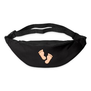 Pieds Pieds Soins des pieds Podologie - Sac banane - noir - Devant