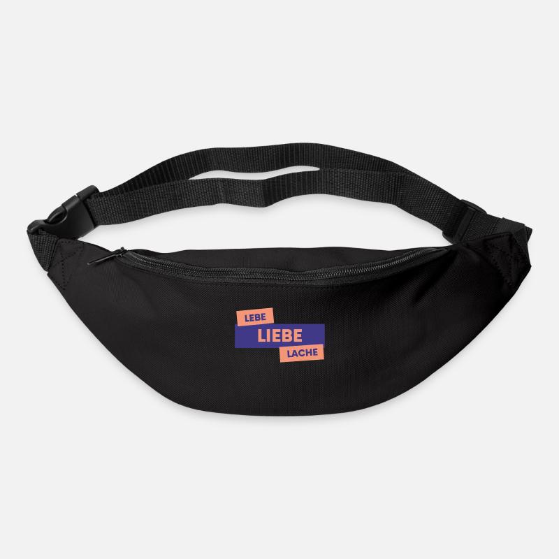 LEBE!LIEBE!LACHE! - Gürteltasche - Schwarz