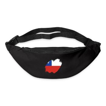 Chili Drapeau Amérique du Sud Drapeau Chili Vintage - Sac banane - noir - Devant