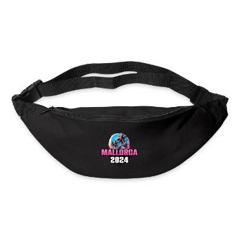 Majorque 2024 Palmiers - Sac banane - noir - Devant