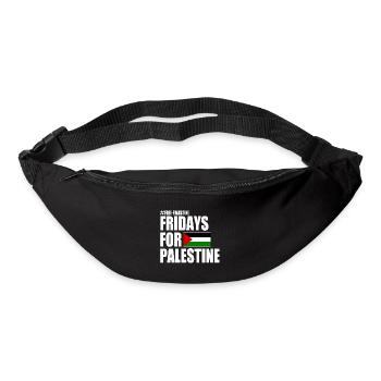 Free palestine fridays for palestine - Sac banane - noir - Devant