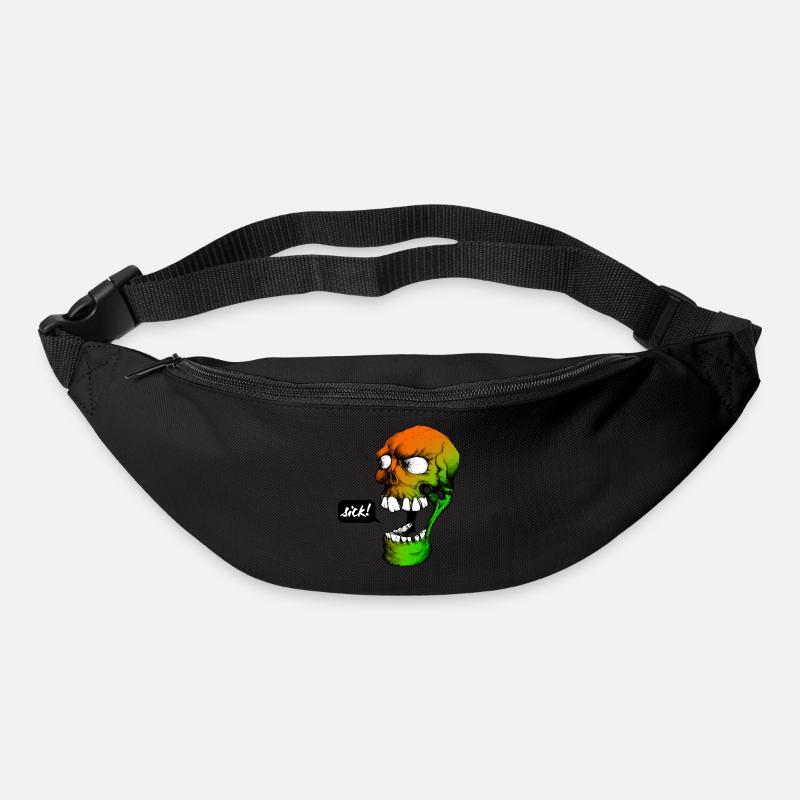 Psychedelic Skull - Gürteltasche - Schwarz