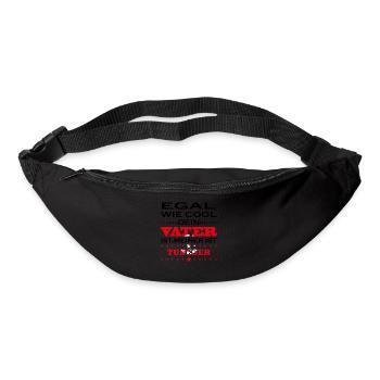 Egal wie cool vater geschenk Tunesien - Gürteltasche - Schwarz - Vorne