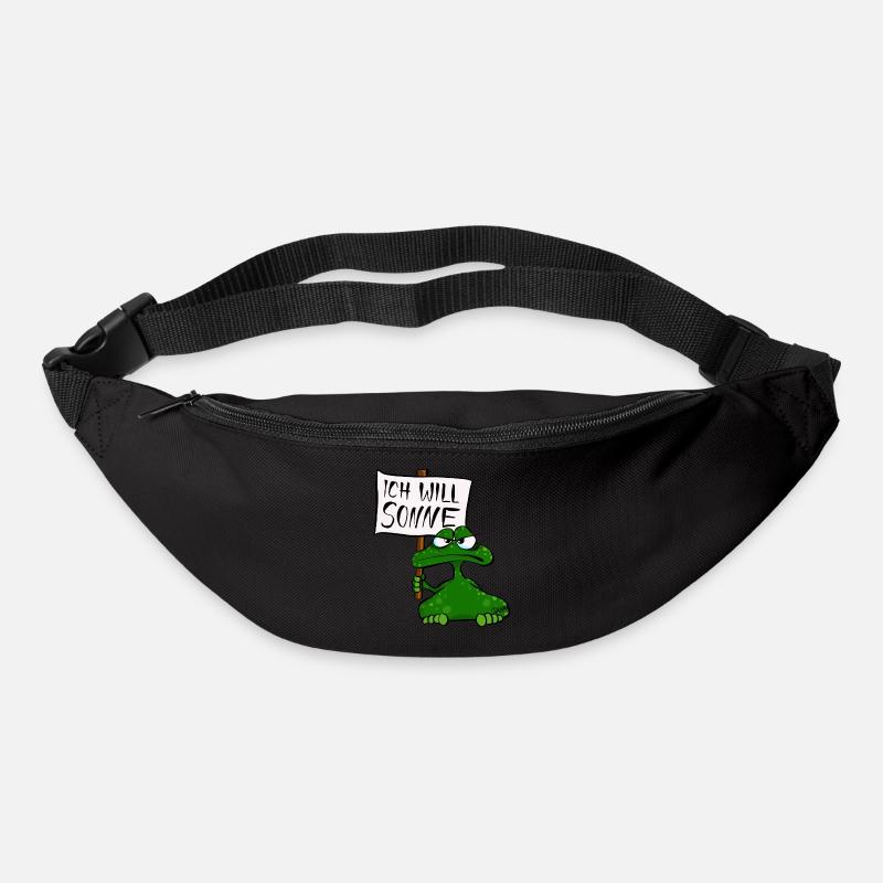 Sonnenfrosch - Gürteltasche - Schwarz