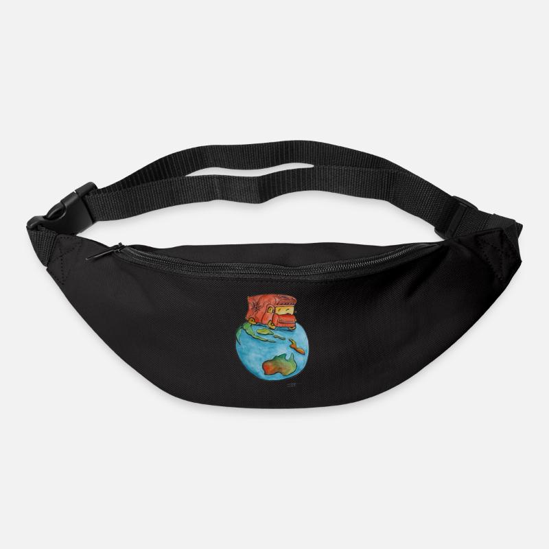 auf dem Weg nach Australien - Gürteltasche - Schwarz